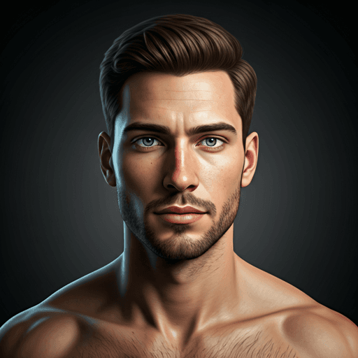 Male Model with AR Overlay